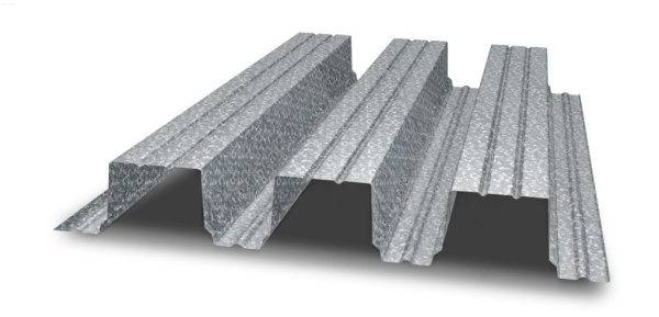 Профнастил оцинкованный НС114 0,8х750 мм 1м